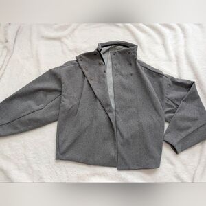 RHONE Cocoon Crop Jacket in Gray